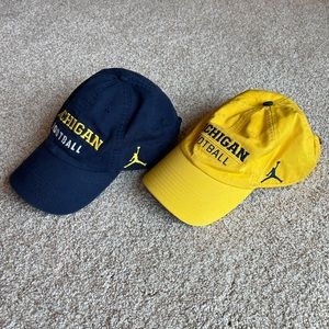Jordan Michigan Football Hats - Set of 3